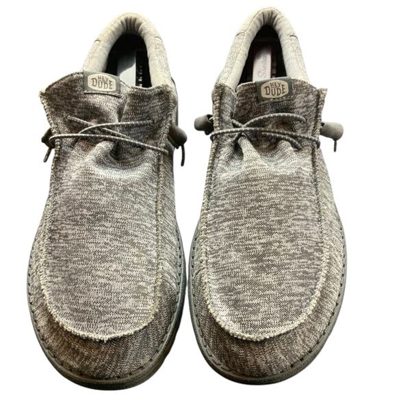 Hey Dude Wally Sport Knit Charcoal Men’s Slip On Shoes Size 13 Lightweight main image 9